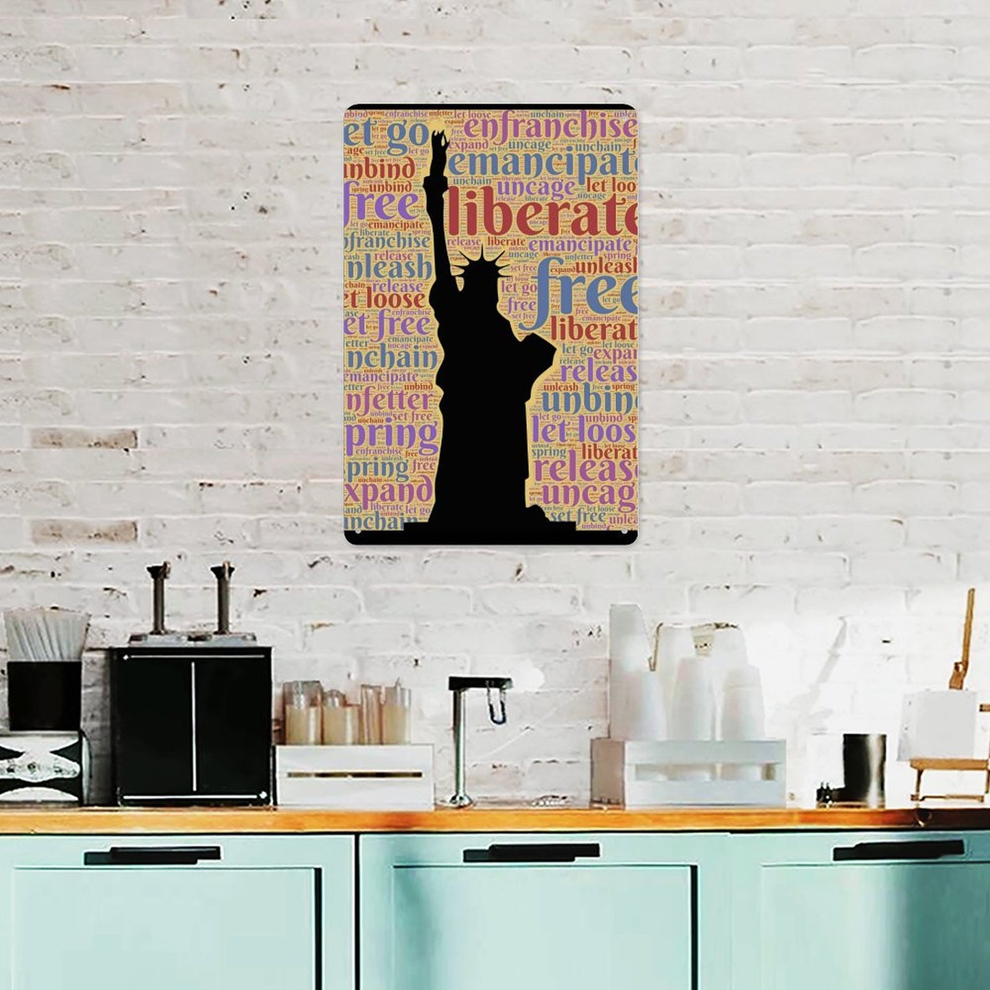 Custom Vertical Aluminum Sign: Durable, UV-Printed Personalized Metal Art (30x20cm)