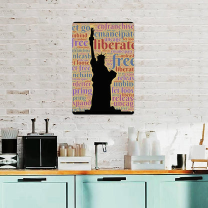 Custom Vertical Aluminum Sign: Durable, UV-Printed Personalized Metal Art (30x20cm)