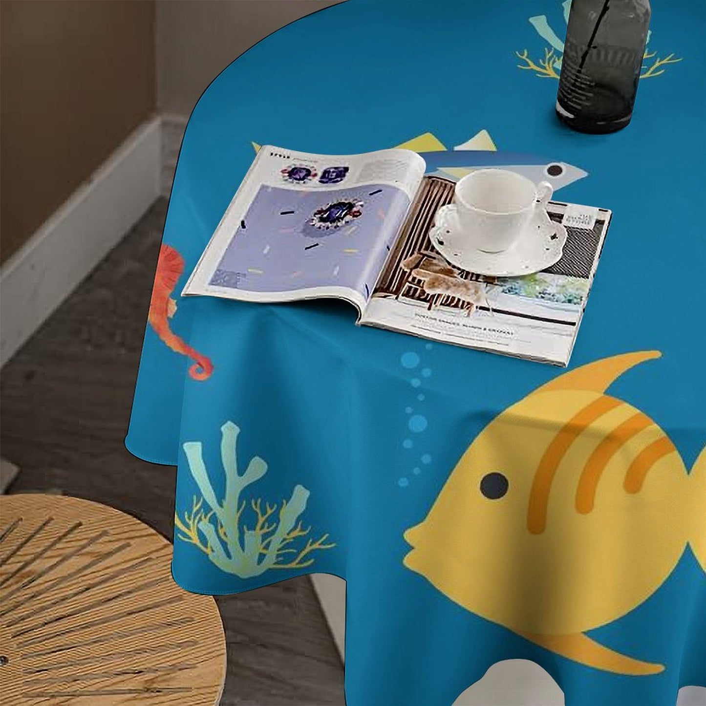 Custom Round Tablecloth | Personalized for Your Dining & Event