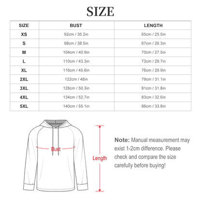 Men's Raglan Sleeve Pullover Hoodie with Custom Print