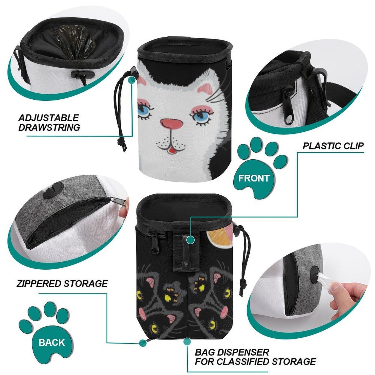 Custom Printed Oxford Dog Treat Pouch