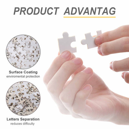 Custom Portrait Puzzle | Your Photo on a Vertical Wooden Jigsaw