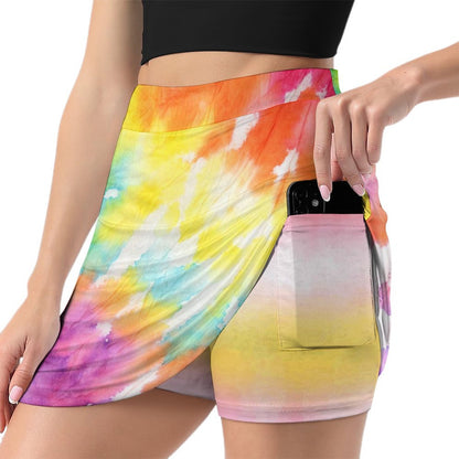 Custom All-Over Print Skort with Pockets | Anti-Chafing & Stylish Activewear