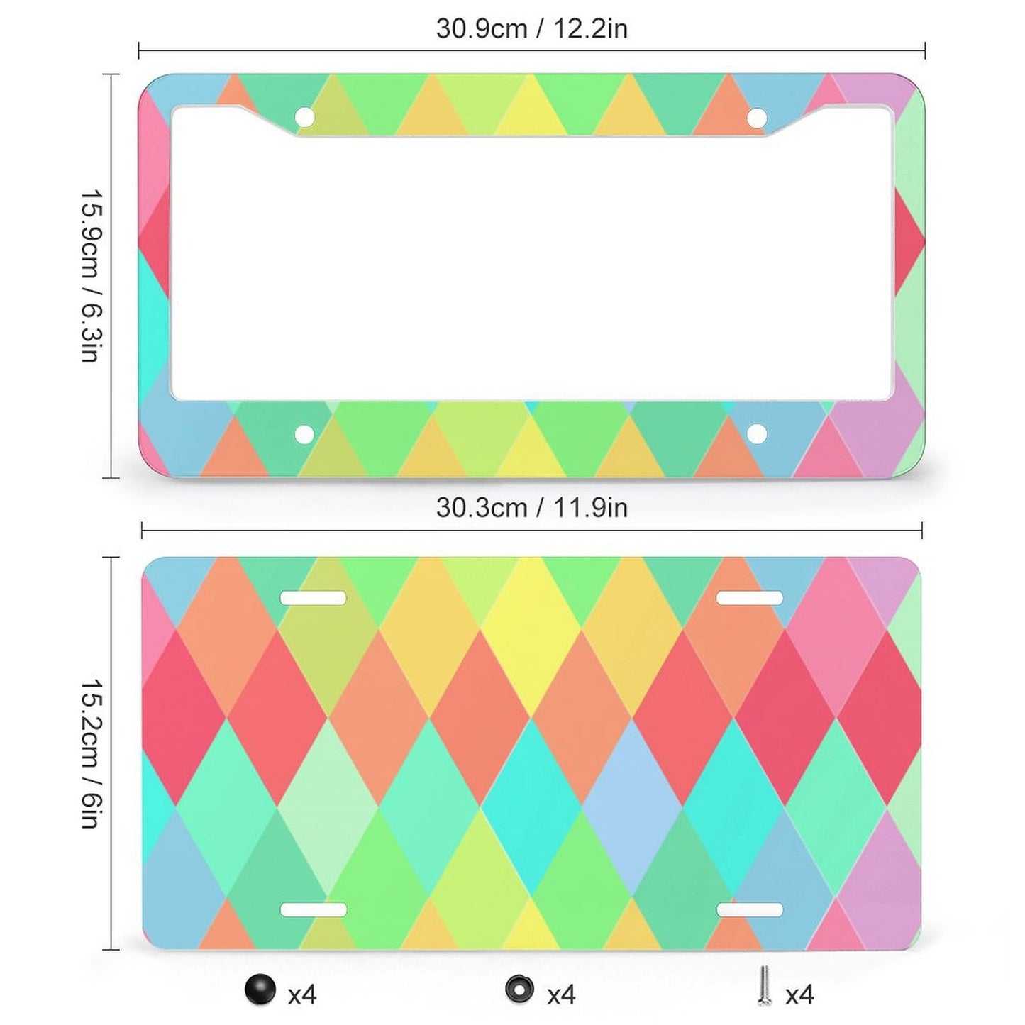 Custom Aluminum License Plate Frame | Add Your Photo & Text