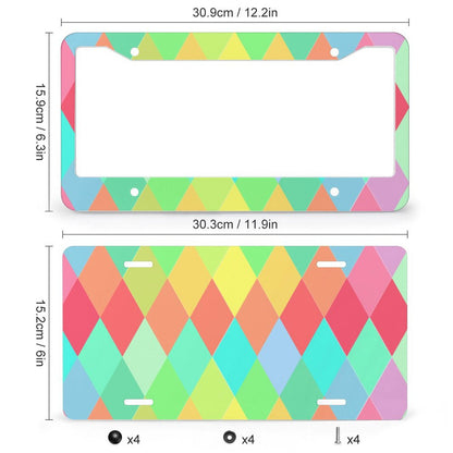Custom Aluminum License Plate Frame | Add Your Photo & Text