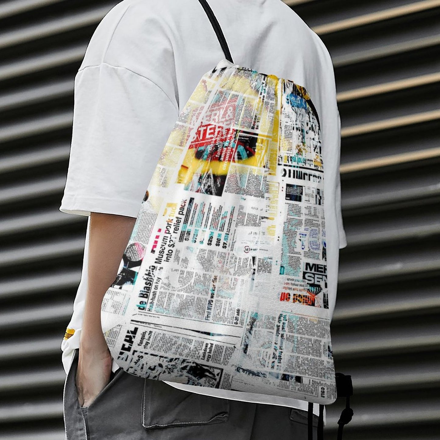 Custom Drawstring Bag | Durable Honeycomb Fabric with Your Logo