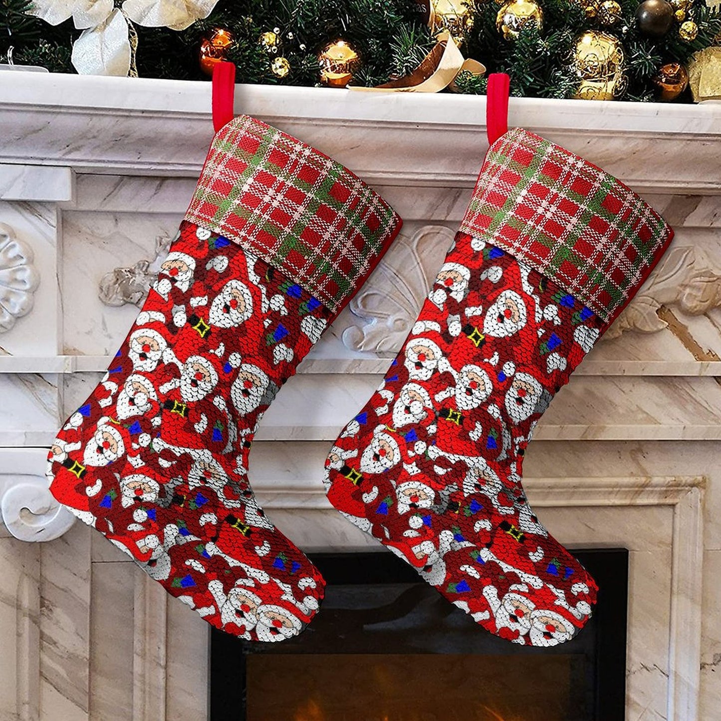 Custom Sequin Christmas Stocking | Magic Reveal Photo Gift