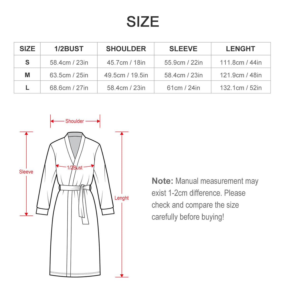 Custom Fleece Bathrobe with Personalized Print