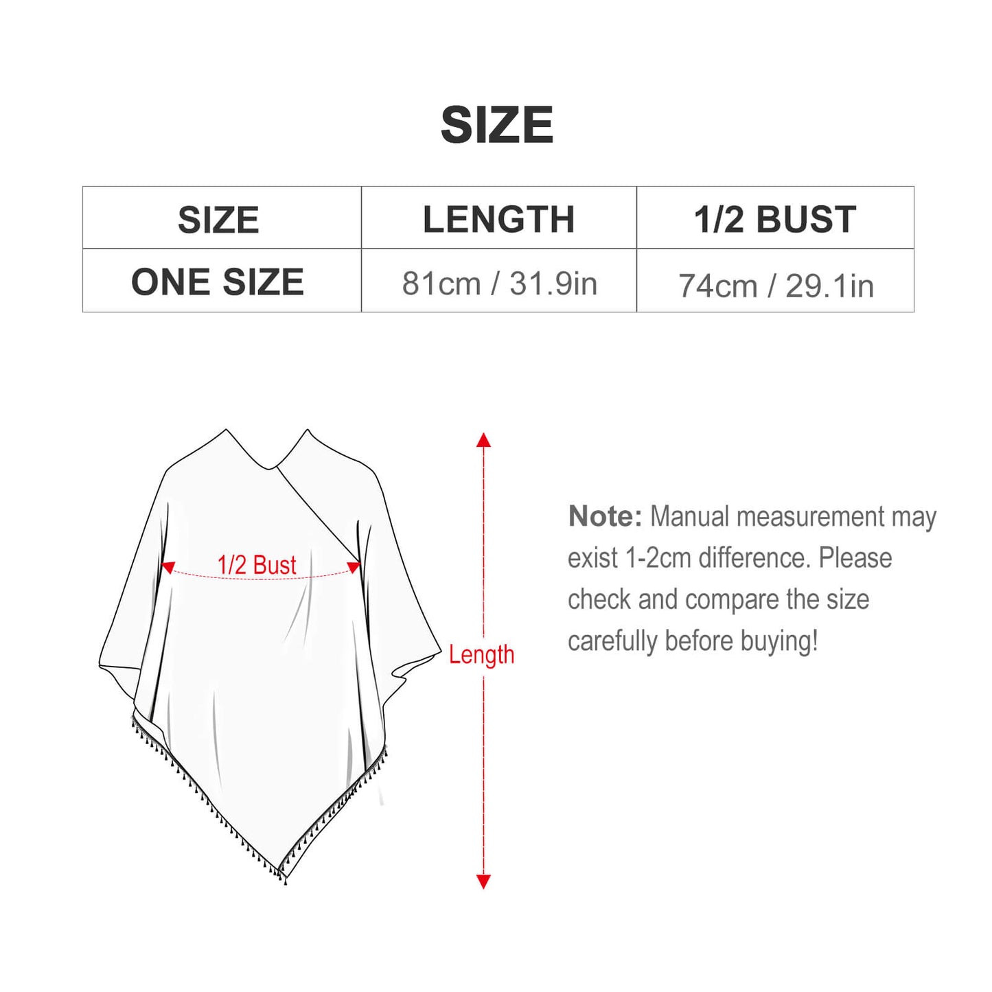 Custom Photo Poncho | Personalized Fringe Shawl Wrap