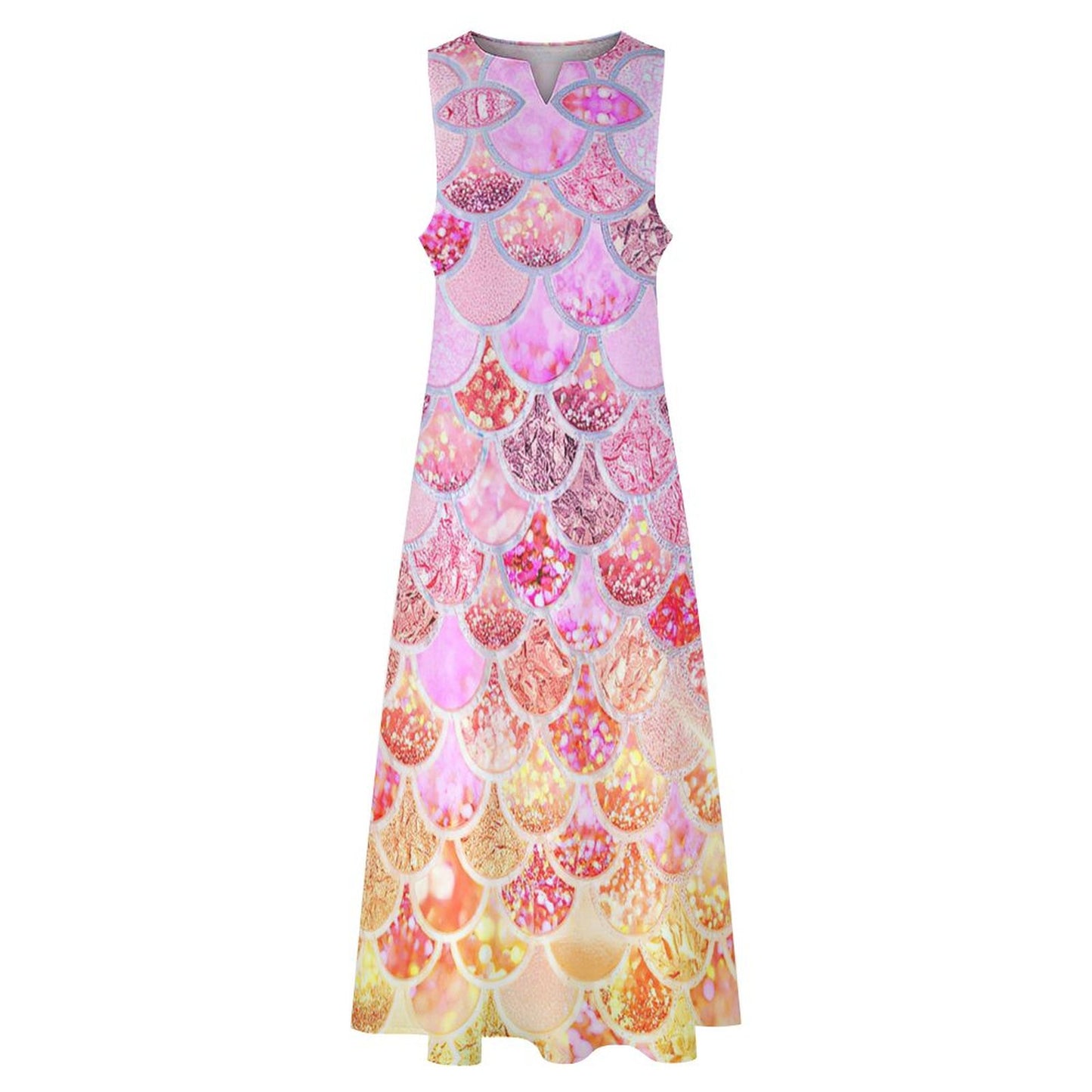 Custom Sleeveless Slim-Fit Maxi Dress | Elongating Column Gown