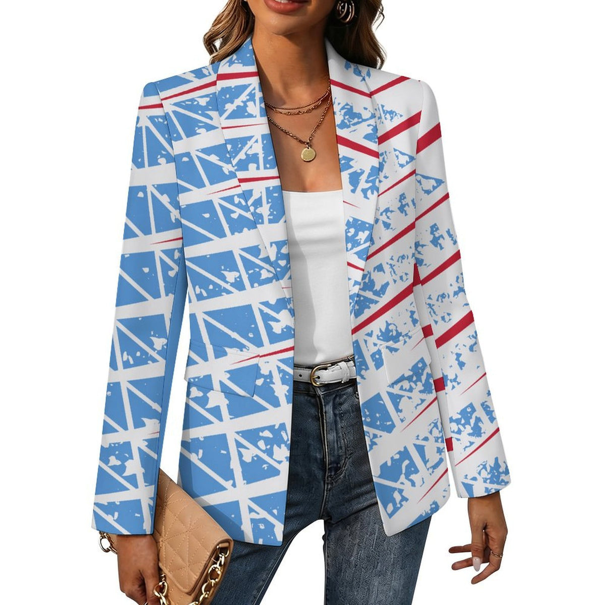 Casual Suit Stripe Line Pattern