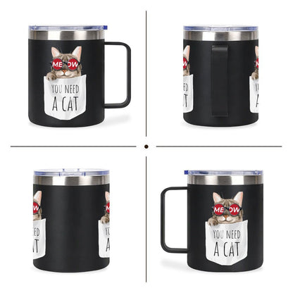 Custom 12oz Stainless Steel Insulated Mug with Double-Sided Print