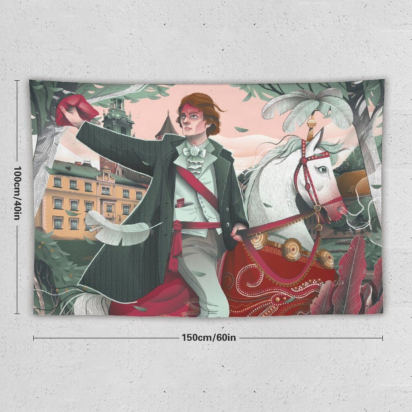 Custom Wall Tapestry: Personalized Aesthetic Room Decor & Backdrop