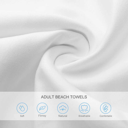 Custom Adult Beach Towel 130x80cm | Personalized Quick-Dry Fleece