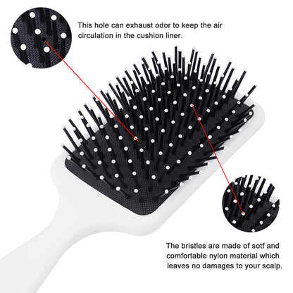 Massage Cushion Hairbrush Scalp Care Custom Print | Pneumatic Design