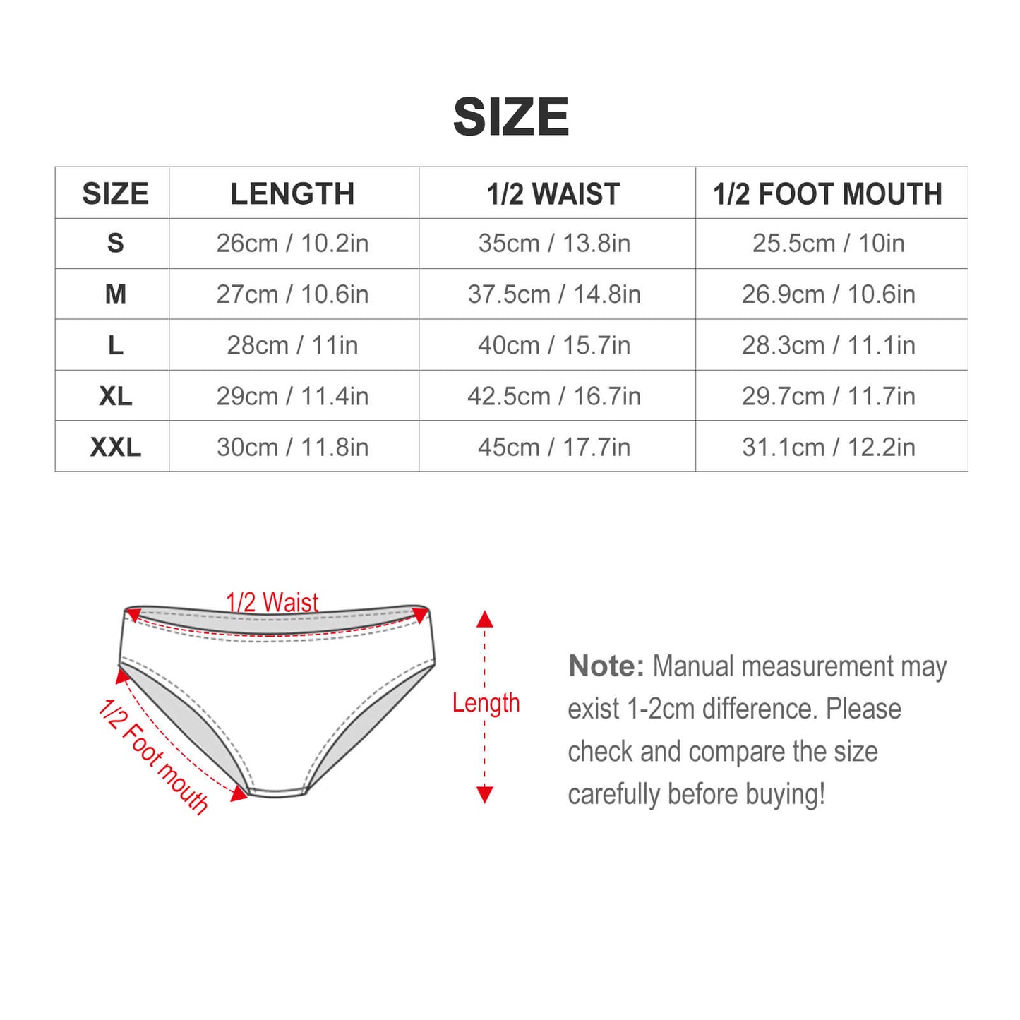 Custom Mid-Rise Panties for Her | Personalized Photo Briefs Gift