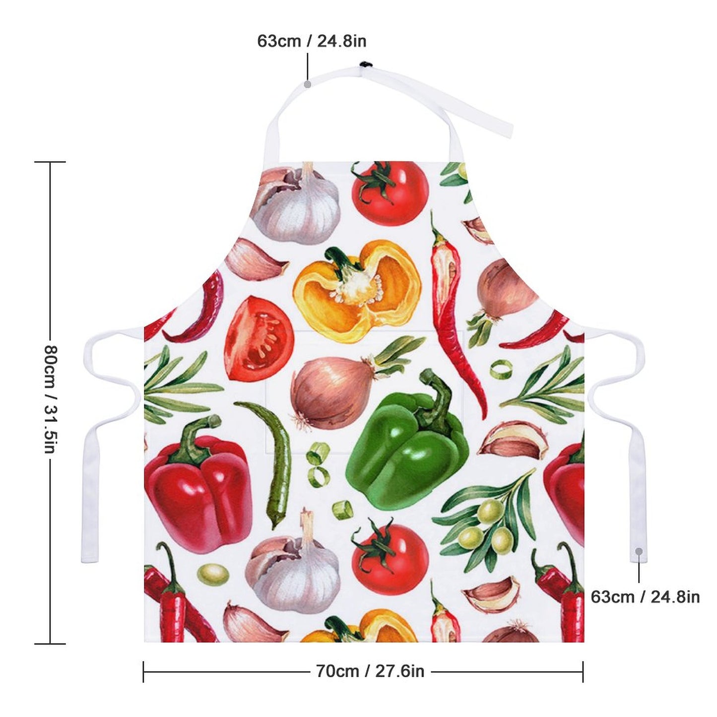 Custom Chef Apron with Pockets | Personalized Waterproof Bib