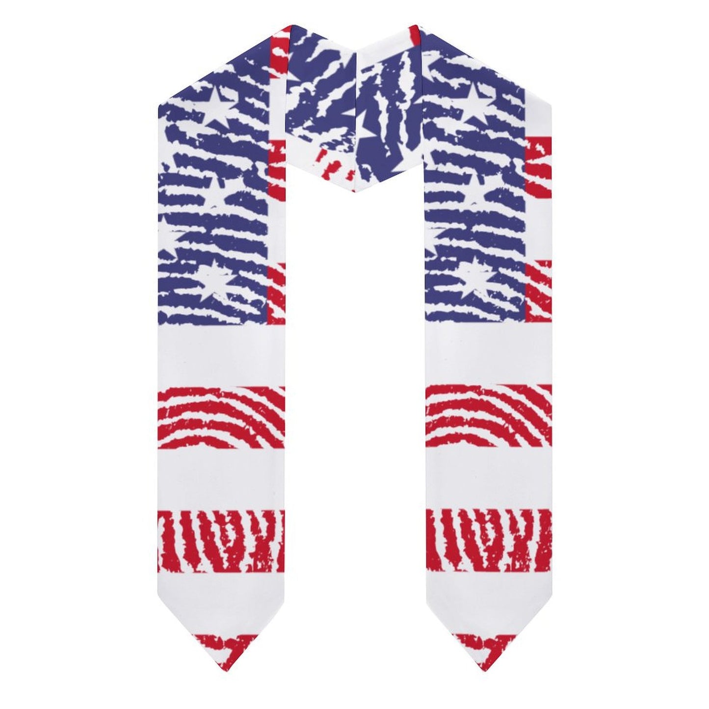 Custom V-Neck Graduation Stole | Personalized Satin Sash