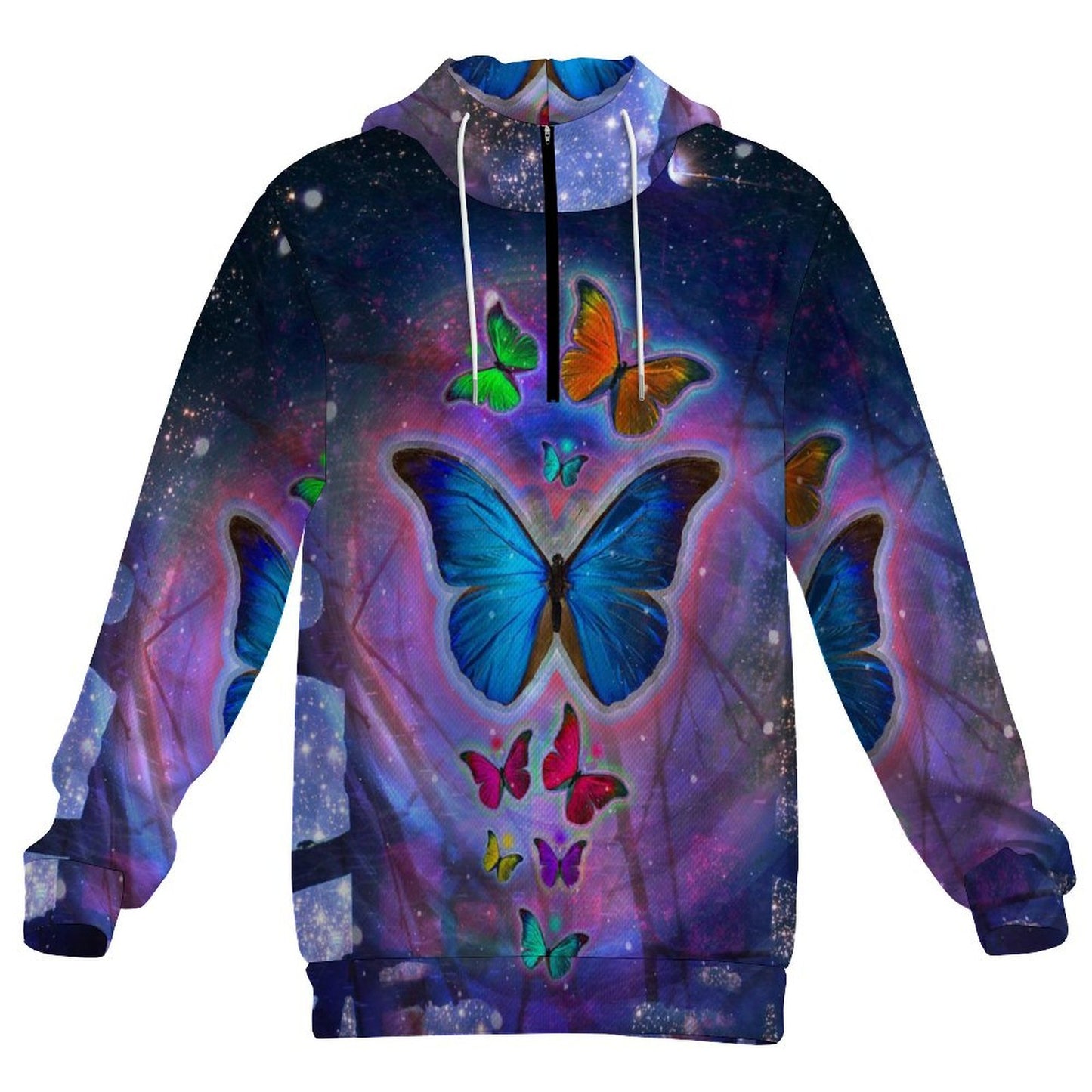 Custom All-Over Print Zip-Up Hoodie | Performance Micro-Mesh Fabric