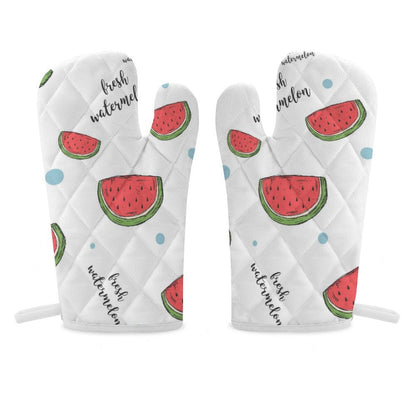 Personalized Heat Resistant Oven Mitts | Custom Extra-Long BBQ & Baking Gloves