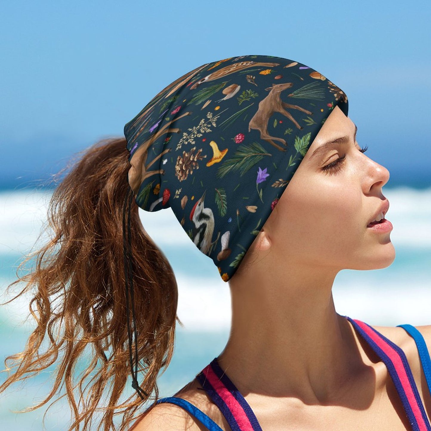 Custom Neck Gaiter with Drawstring | Personalized Face Bandana