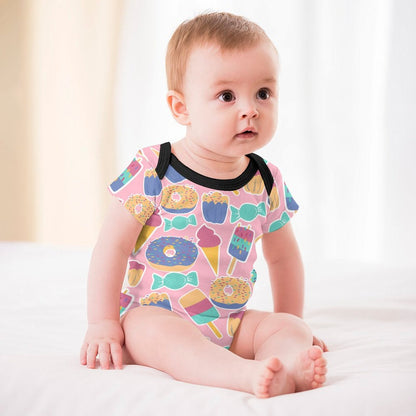 Custom Cotton Baby Romper with Personalized Print