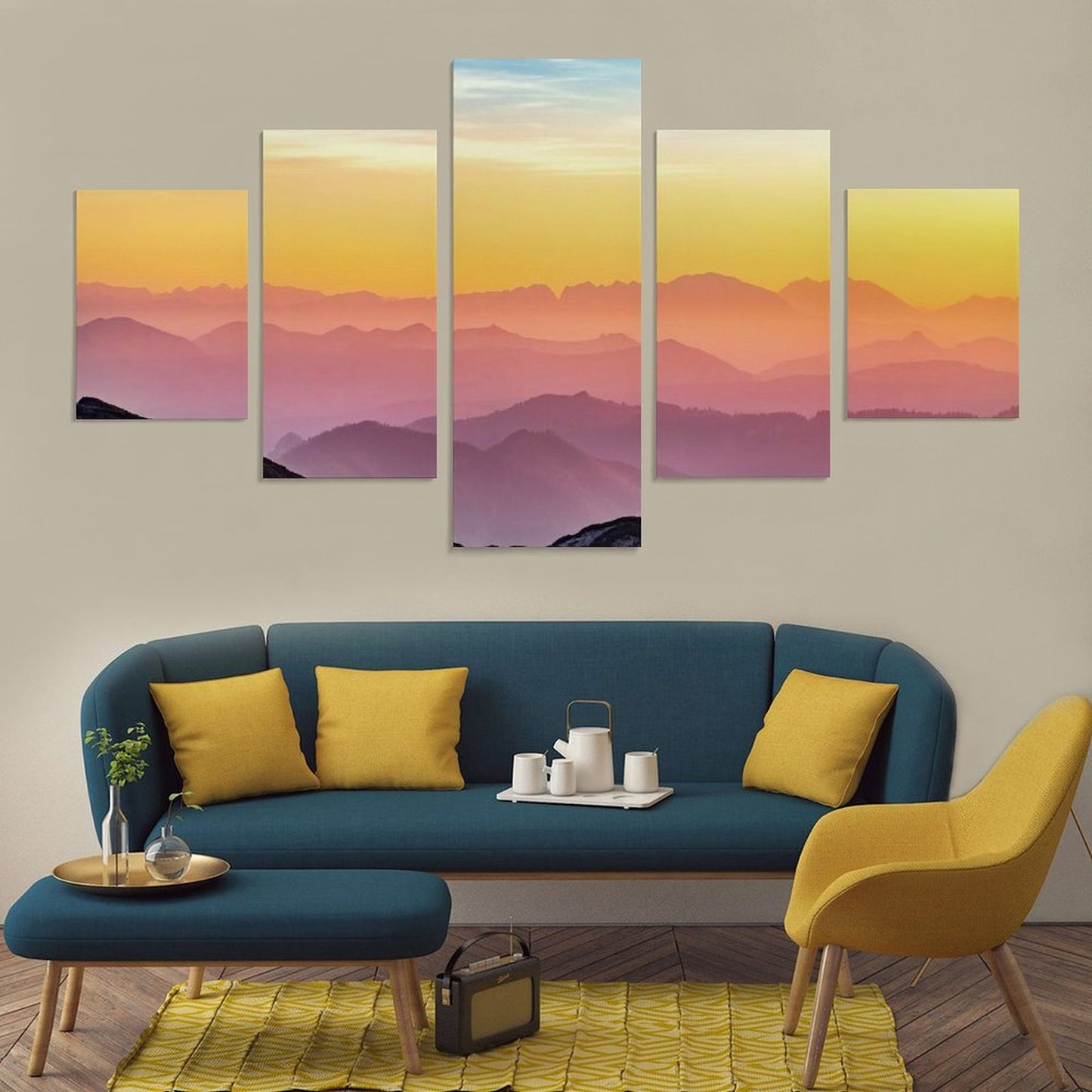 5 Panel Custom Canvas Wall Art | Turn Your Photo into a Split Masterpiece