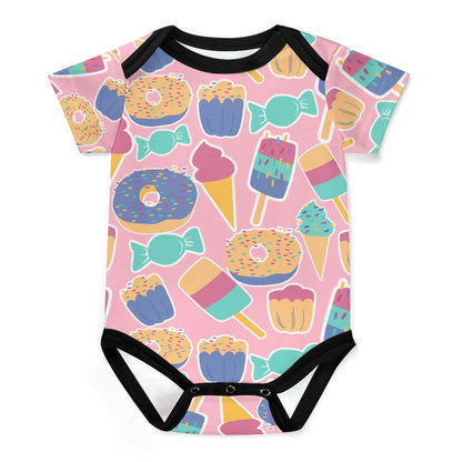 Custom Cotton Baby Romper with Personalized Print