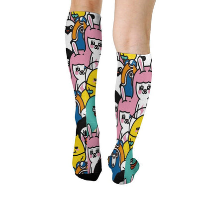 Custom 360 Print Socks | All-Over Seamless Photo Socks