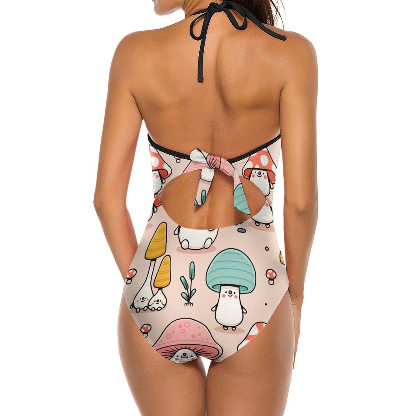 Custom Tie-Back Monokini Swimsuit | Personalized One-Piece Bathing Suit