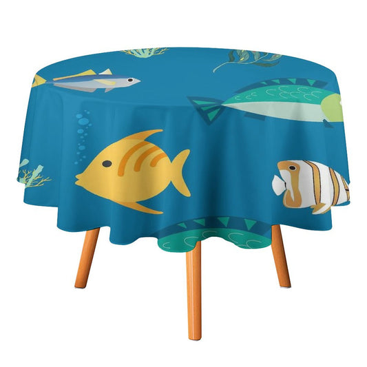 Custom Round Tablecloth | Personalized for Your Dining & Event