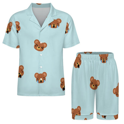 Custom Short Pajama Set for Men | Personalized Summer PJs
