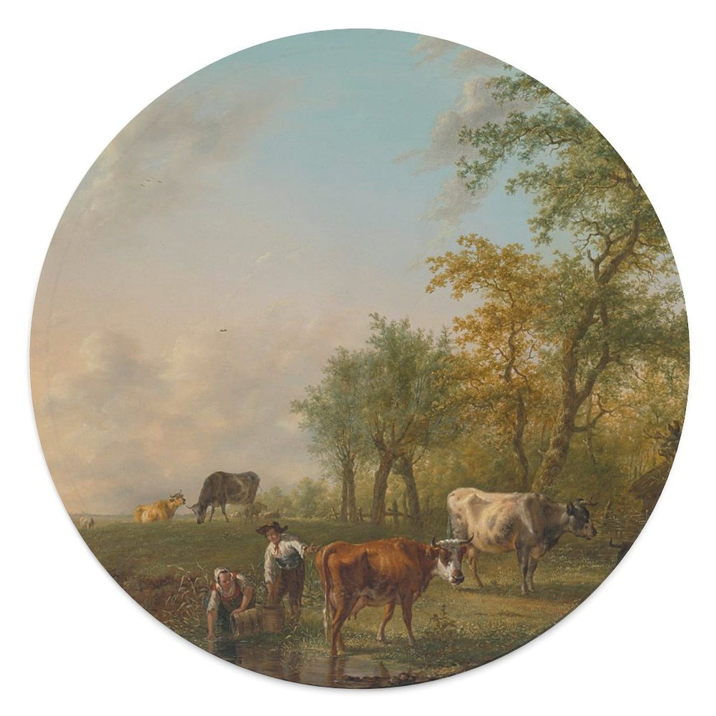 Custom Baby Blanket | Personalized Round Receiving & Stroller Blanket