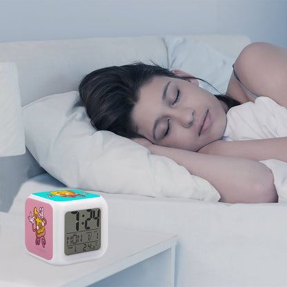 Custom Color Changing Alarm Clock - Personalized LED Photo Cube