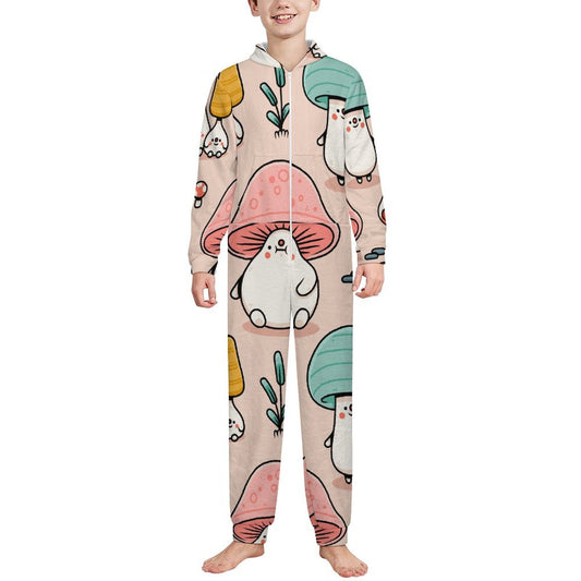 Custom Kids Plush Flannel Onesie | Personalized Photo Sleepwear Jumpsuit