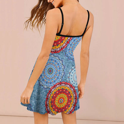 Custom Adjustable Spaghetti Strap Skater Dress | Fit & Flare Cami