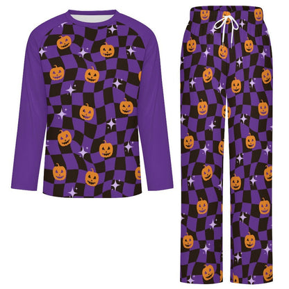 Custom Men's Raglan Sleeve Pajama Set with Pockets