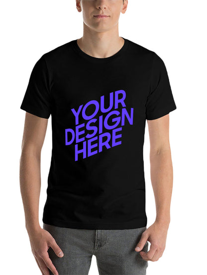 Personalized Custom Double-sided Print Womens / Ladies Cotton short-sleeved T-shirt with Text & Graphic Design