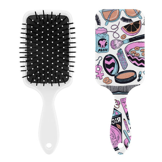 Massage Cushion Hairbrush Scalp Care Custom Print | Pneumatic Design