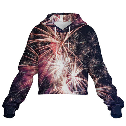 Custom Photo Cropped Hoodie | Personalized Raw Hem Sweatshirt for Women