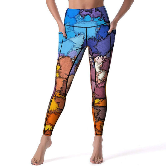 Custom High-Waist Yoga Pants with Pockets | CE003 Performance Leggings