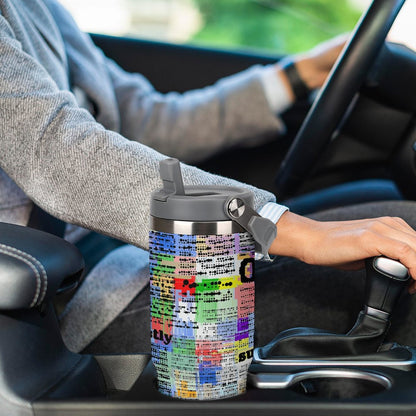 Custom 30oz Tumbler with Handle | Personalized Photo Travel Mug