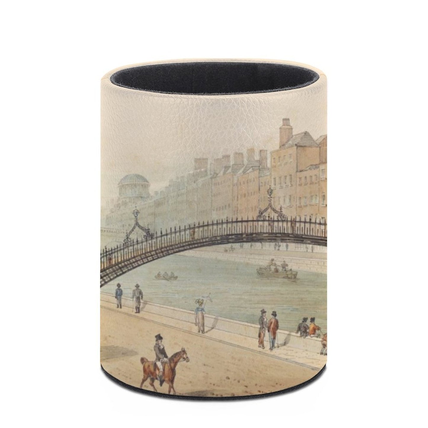 Custom Pen Holder | Personalized Leather Pencil Cup for Desk & Office