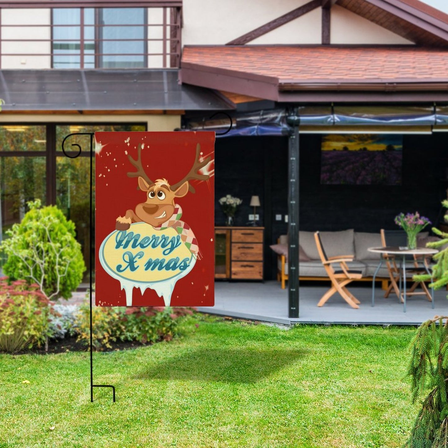 Custom Linen Garden Flag | Personalized Double-Sided Yard Flag