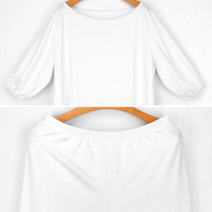 Custom Loungewear Set | Personalized Off-Shoulder Outfit