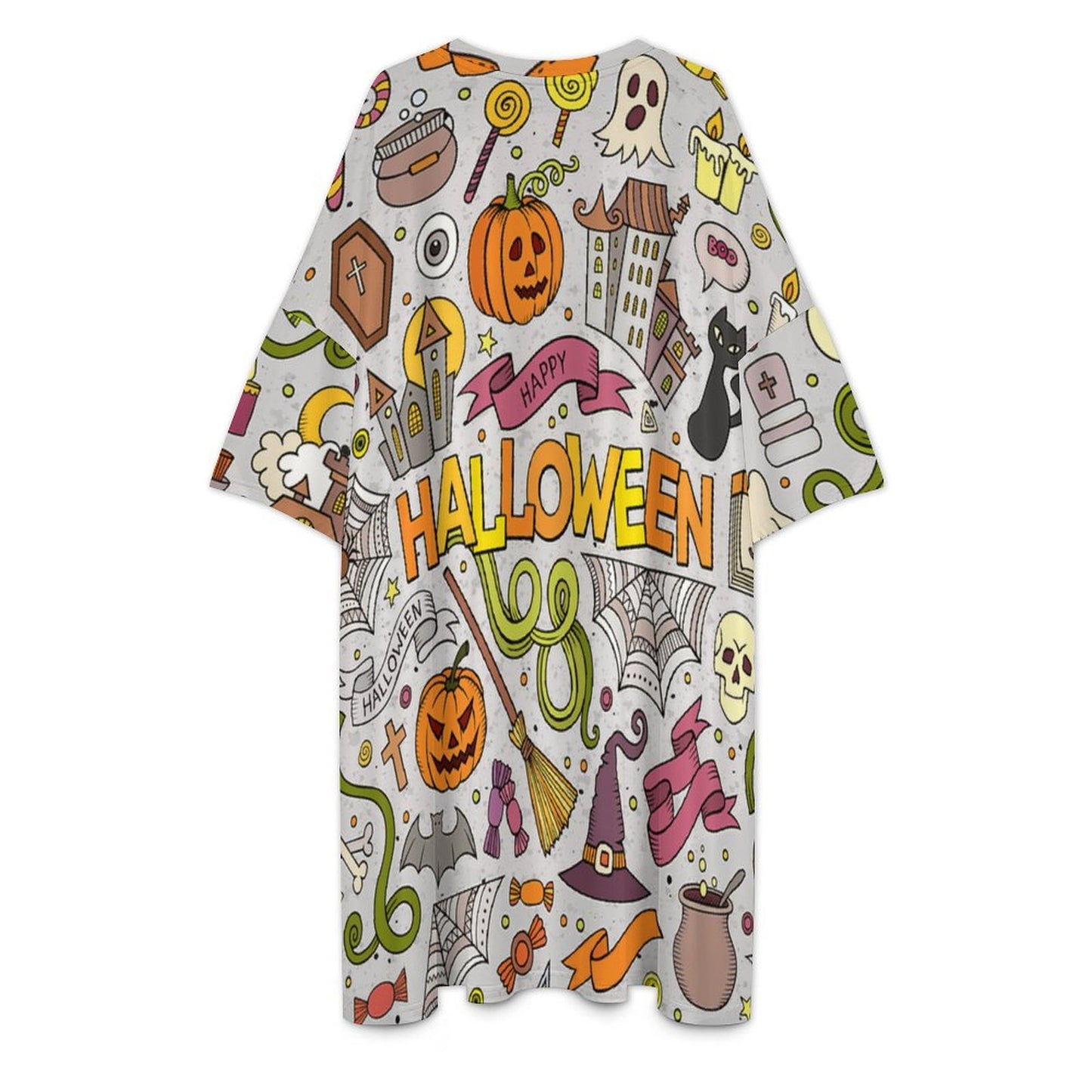 Custom Print Asymmetrical Dress | Personalized Milk Silk Short Sleeve Dress