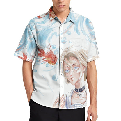 Custom All-Over Print Men's Shirt | Personalized Short Sleeve Button-Down