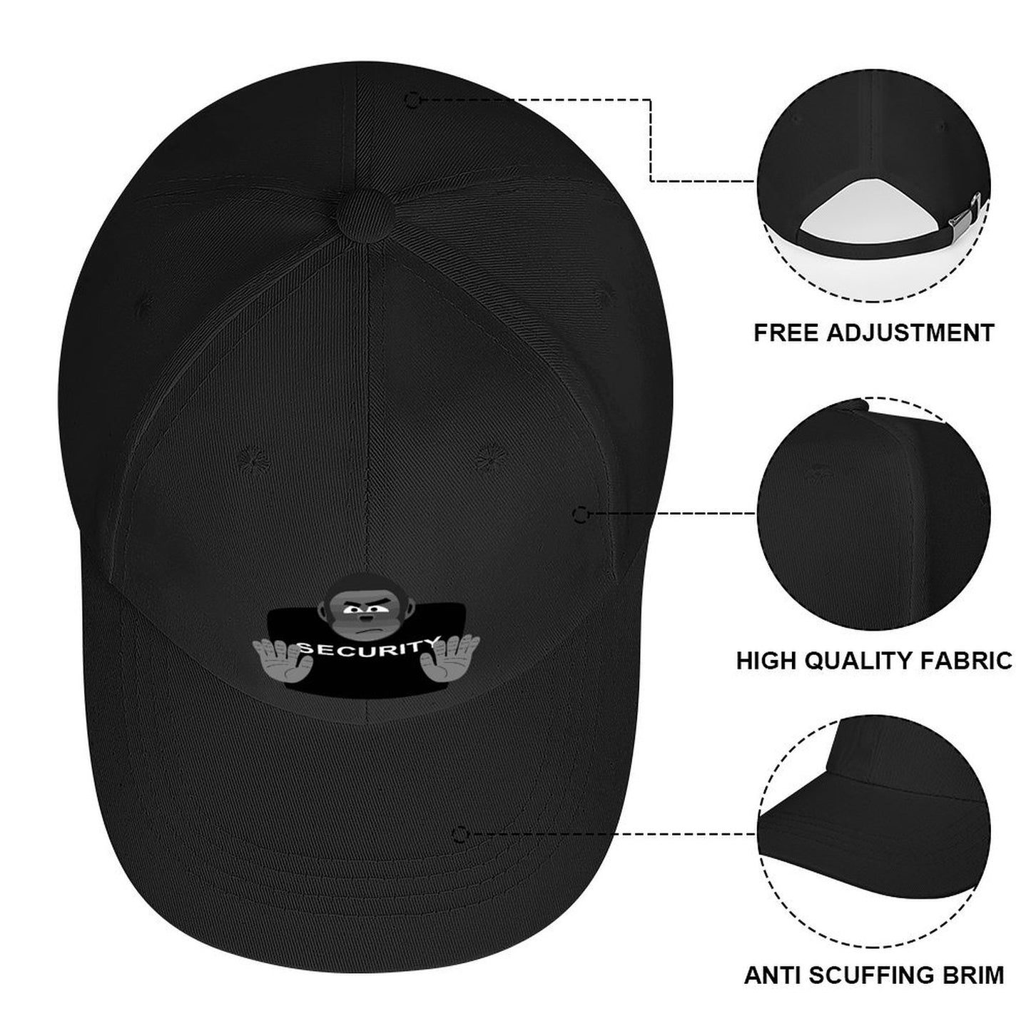 Custom Polyester Baseball Cap | Personalized Adjustable Hat