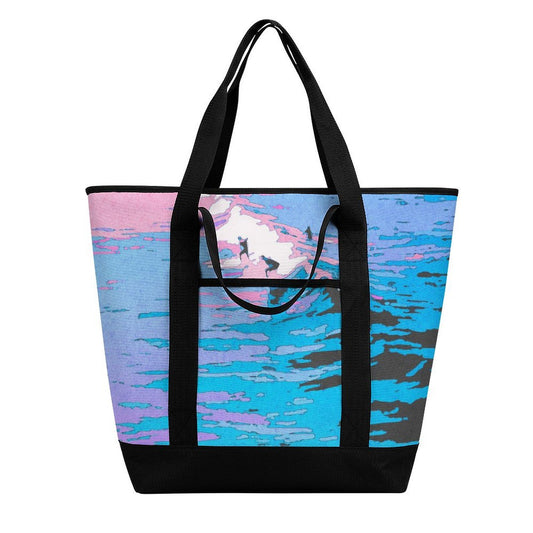 Personalized Heavy-Duty Insulated Grocery Bag and Cooler Tote