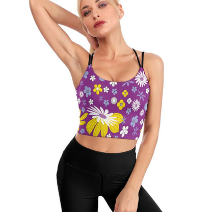 Custom Yoga Crop Top | Personalized Performance Fitness Top with Pads